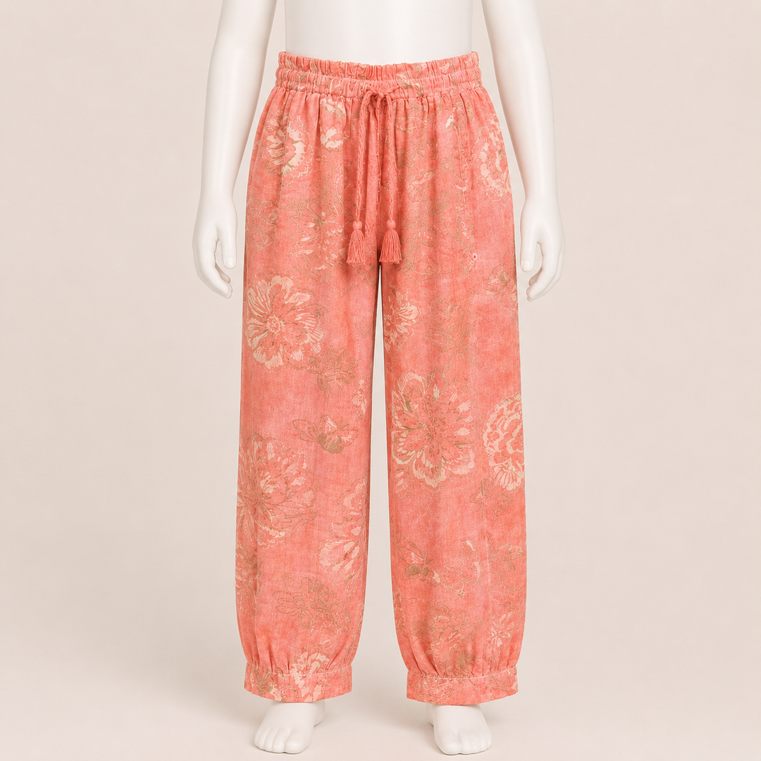 Light Green Printed Pants