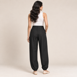 Women Pleated Balloon-Leg Pants