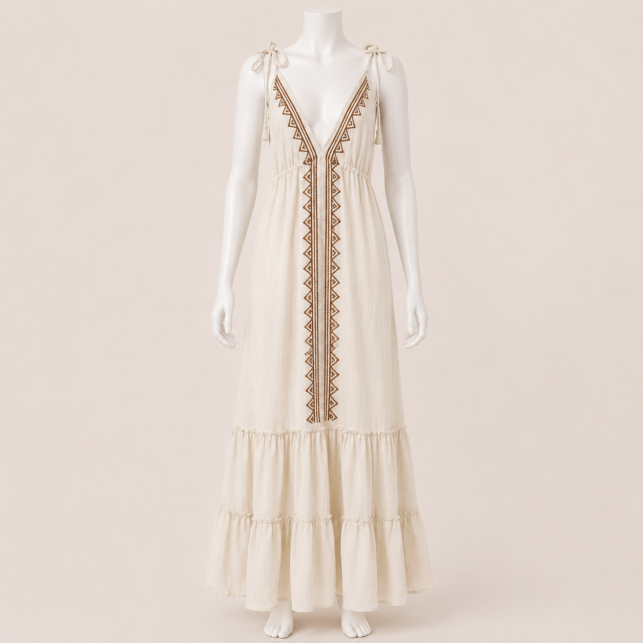 Women Indian Print Cape Dress