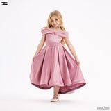 Girls Ruffle High-Low Party Dress