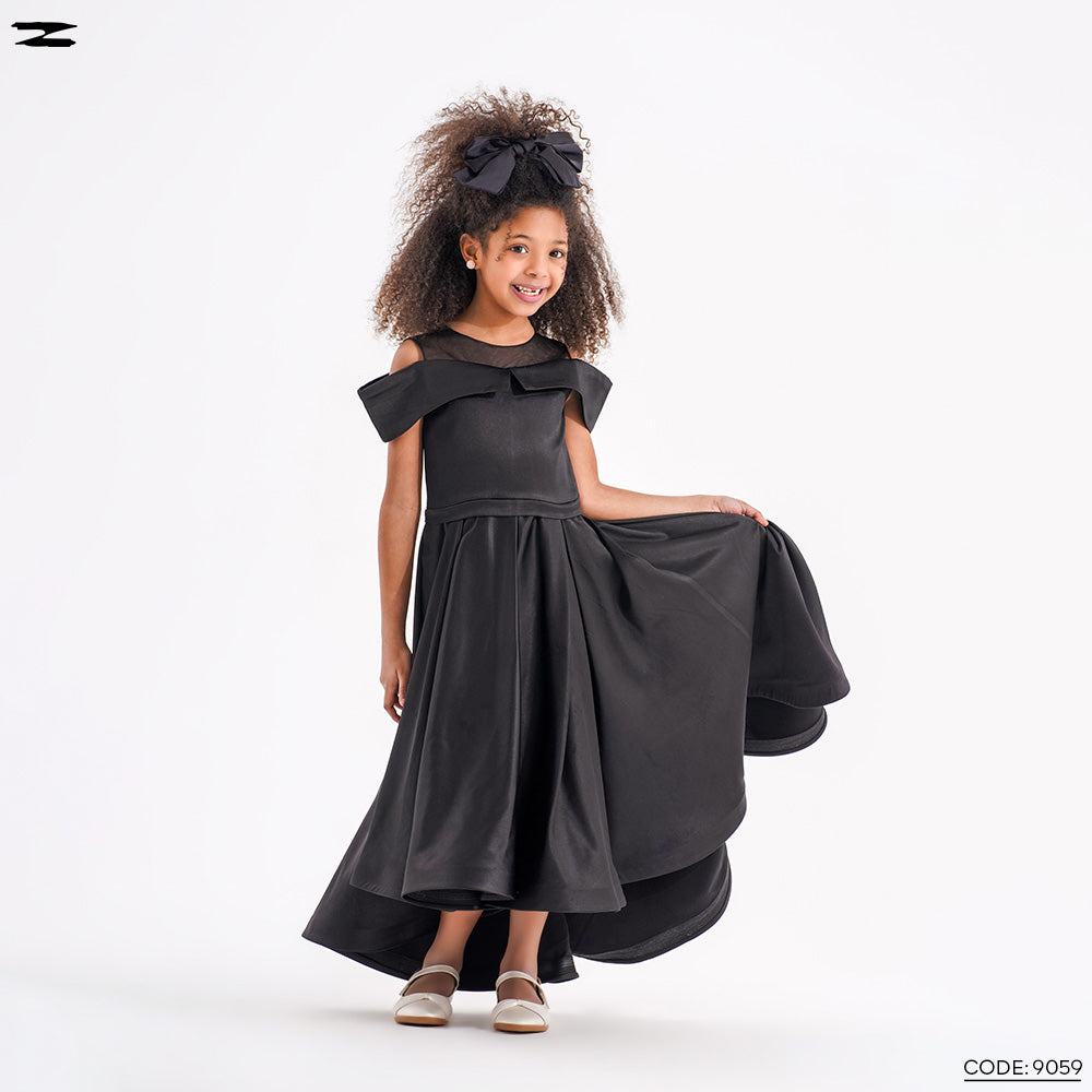 Girls Ruffle High-Low Party Dress