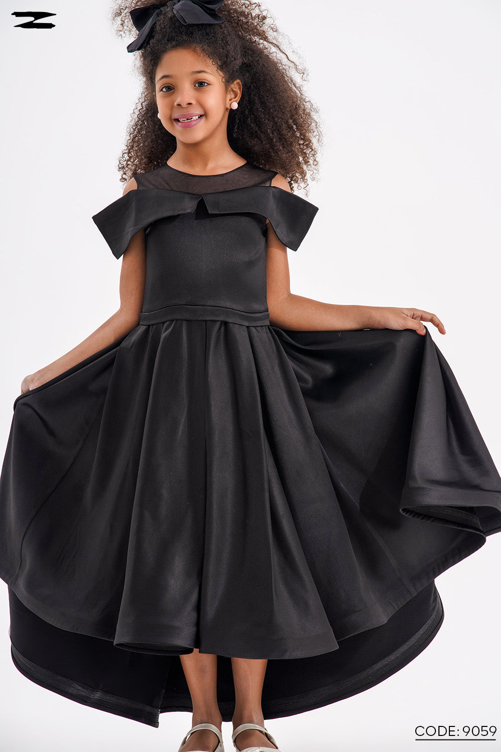 Girls Ruffle High-Low Party Dress