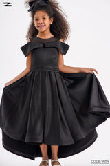 Girls Ruffle High-Low Party Dress