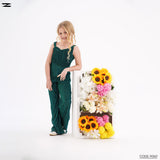 Girls Pleated Wide-Leg Soiree Jumpsuit
