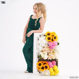 Girls Pleated Wide-Leg Soiree Jumpsuit