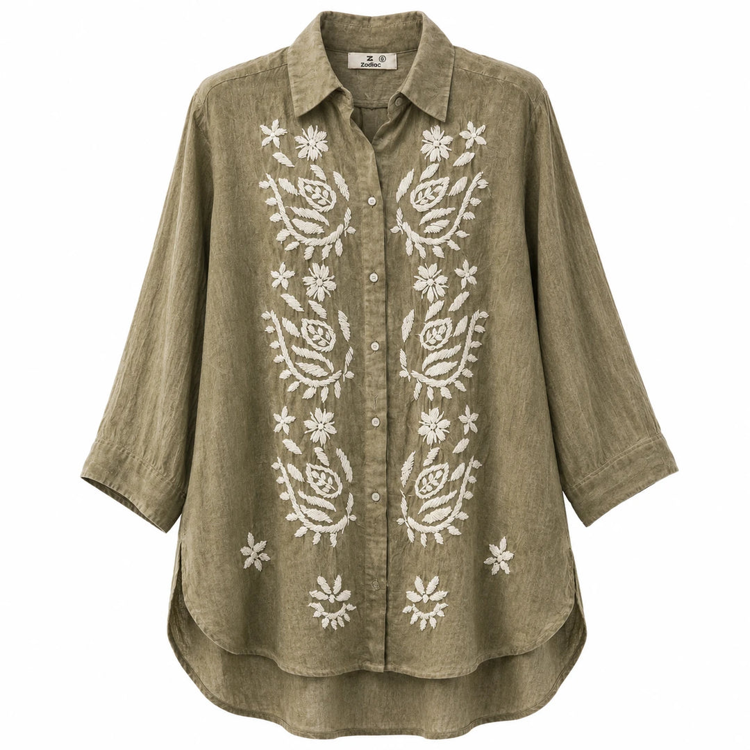 Embroidered Long Blouse