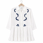 Load image into Gallery viewer, Embroidered Sleeve Mini Dress