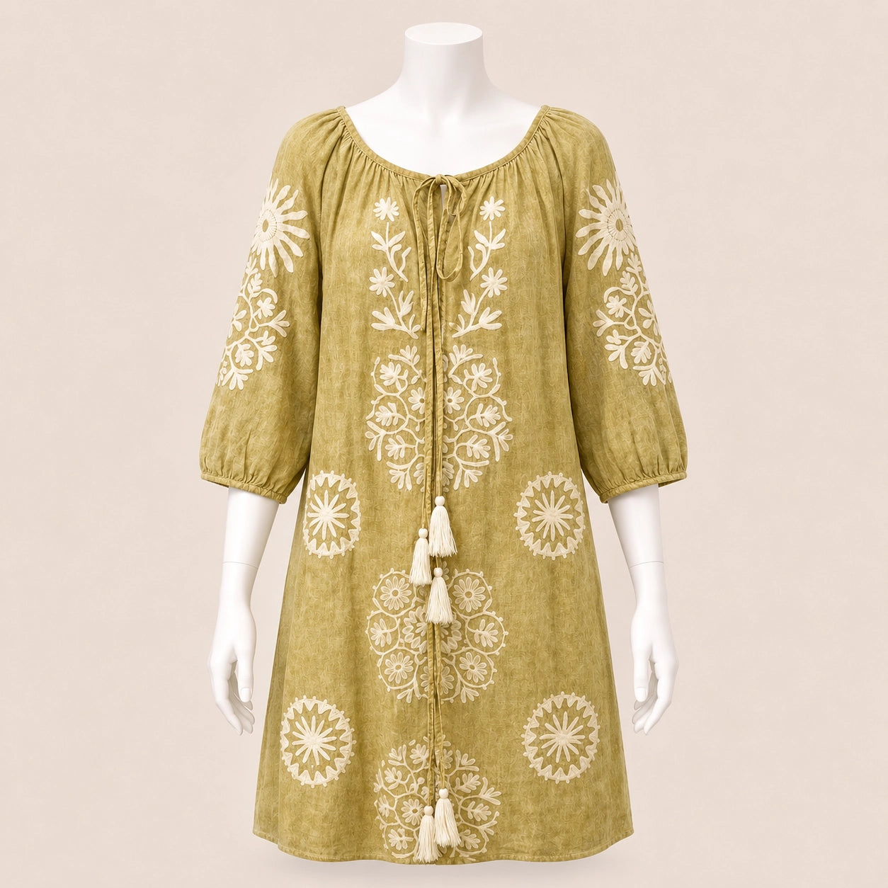 Embroidered شرّابات فستان