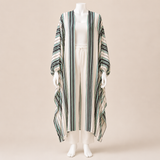 Women Striped Satin Cardigan