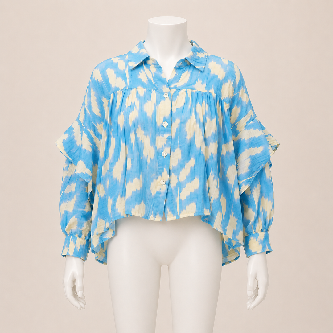 Wild Print Tie Shirt