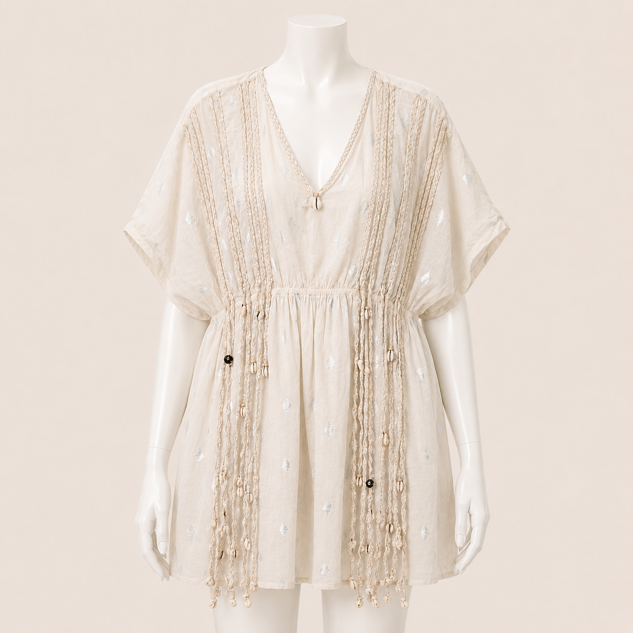 Women Tassel Detail Mini Dress