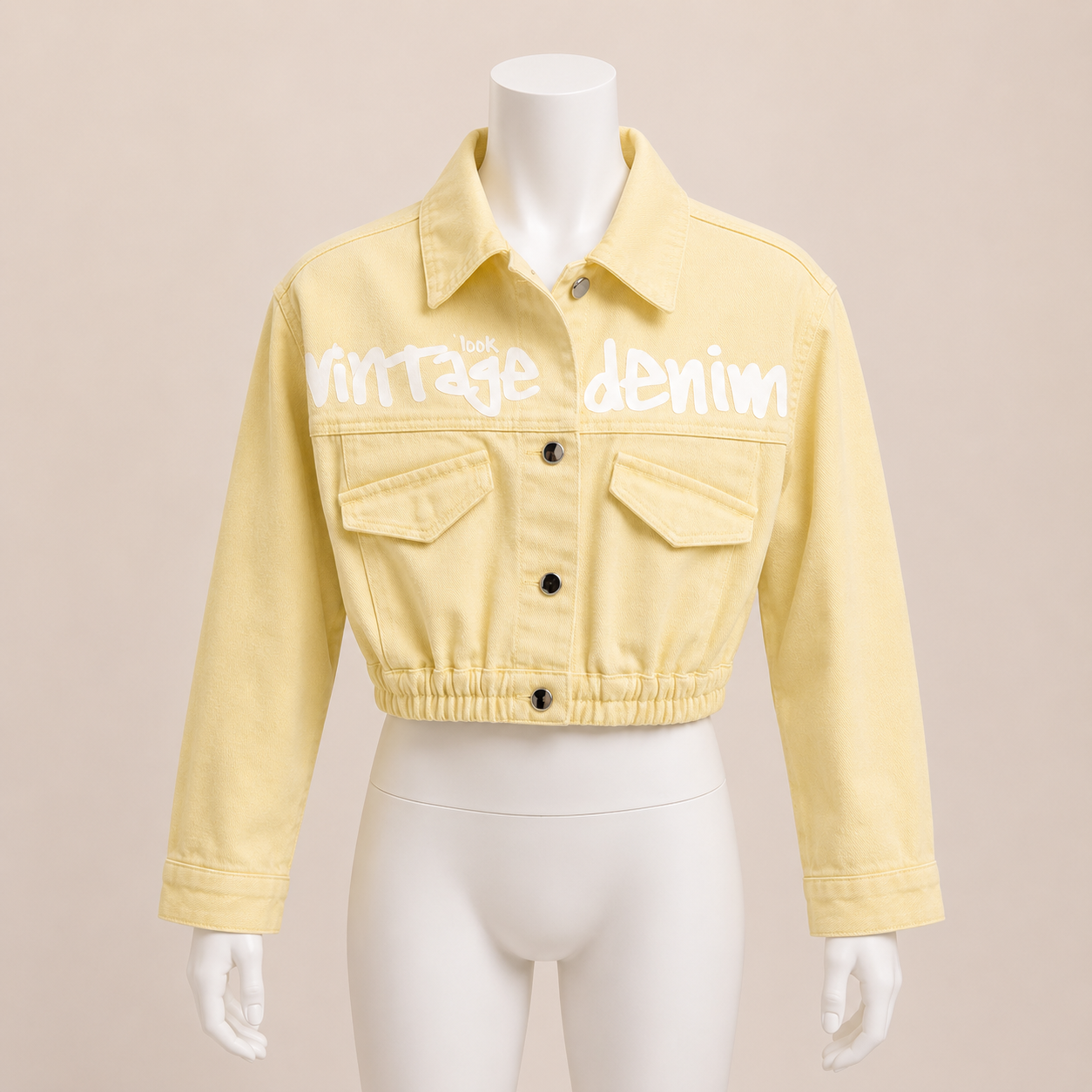 Kids Printed Gabardine Jacket