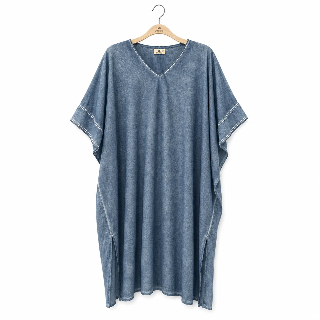 Rhinestone Half Sleeve Tunic