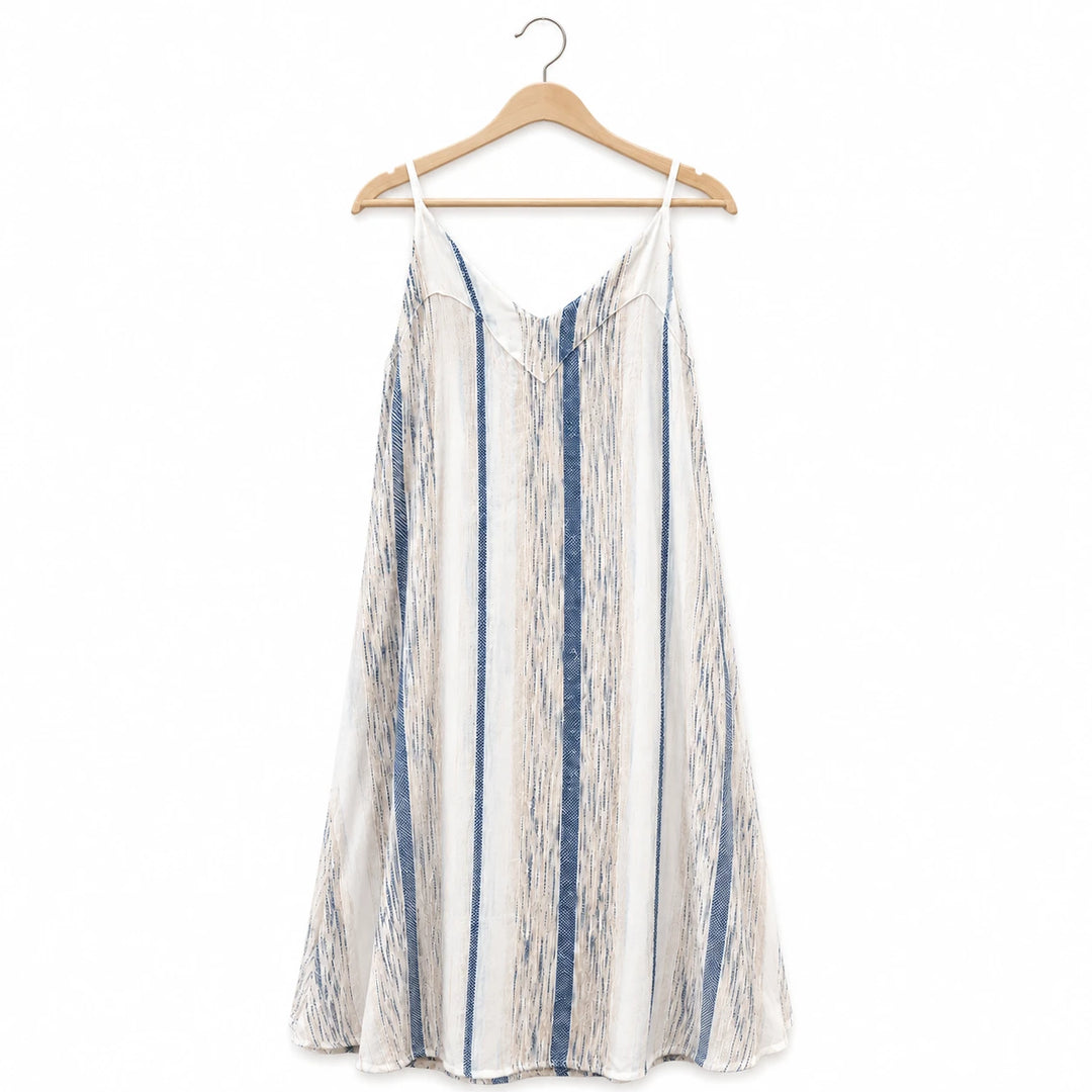 Striped Strap Maxi Dress